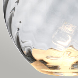 Lena 2 Light Large Smoke Table Lamp, Smoke-tinted Glass , Slate Shade, E27 - thumbnail 3