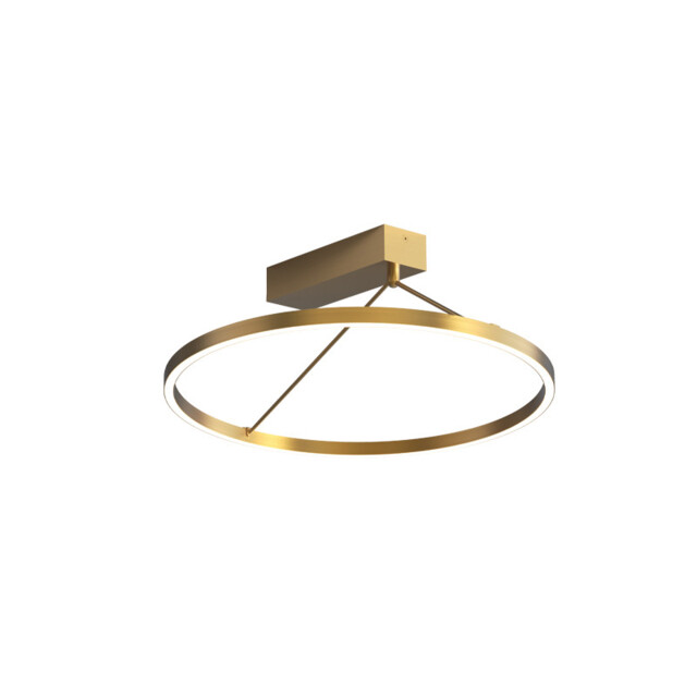 Myrina 40cm Integrated Led Semi Flush Ceiling Light Brass LED 3000K Dimmable - image 1