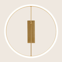 Myrina 40cm Integrated Led Semi Flush Ceiling Light Brass LED 3000K Dimmable - thumbnail 3