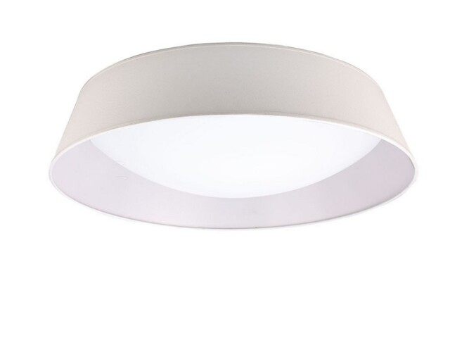 Nordica Flush Ceiling, 9 Light E27, 90cm, White Acrylic with Ivory White Shade - image 1