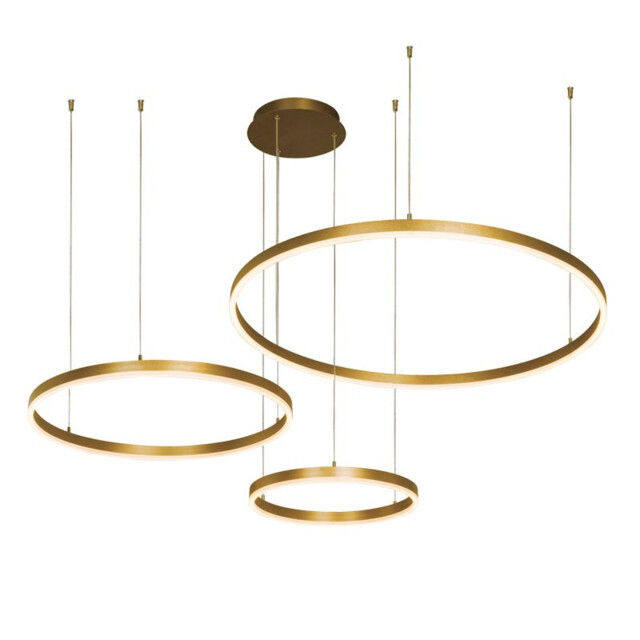 Latsia 40-60-80cm Pendant Ceiling Light Gold Matt LED 3000K Dimmable 126W - image 1
