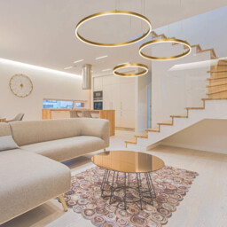 Latsia 40-60-80cm Pendant Ceiling Light Gold Matt LED 3000K Dimmable 126W - thumbnail 3