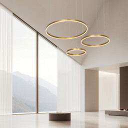 Latsia 40-60-80cm Pendant Ceiling Light Gold Matt LED 3000K Dimmable 126W - thumbnail 2