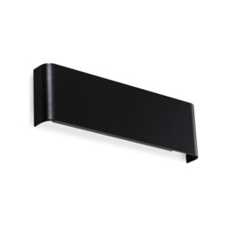 Delta 30cm LED Flush Wall Lamp Black 3000K