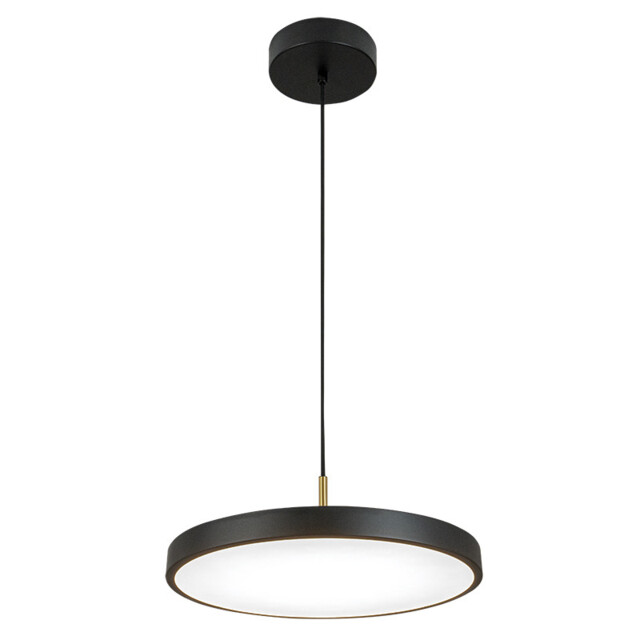 Nivara Pendant Ceiling Light Black Matt-Brushed Brass LED 3000K Dimmable - image 1