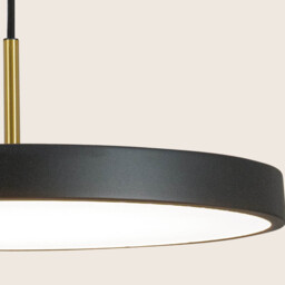 Nivara Pendant Ceiling Light Black Matt-Brushed Brass LED 3000K Dimmable - thumbnail 3