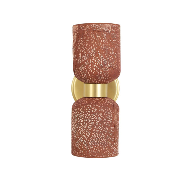 Sakura Wall Light Red Iron, Satin Brass - image 1