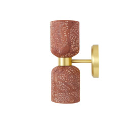 Sakura Wall Light Red Iron, Satin Brass - thumbnail 3