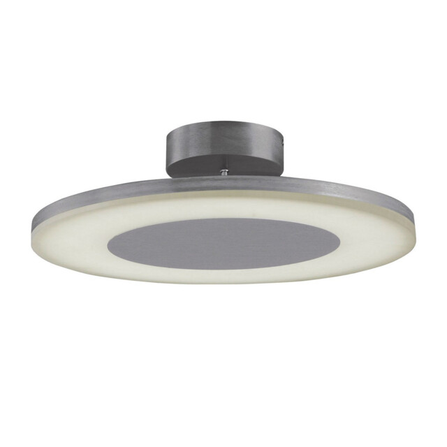 Hemisferic Ceiling 1 X 36W LED Round 3000K, 3240lm, Satin Aluminium / Frosted Acrylic, 3yrs Warranty - image 1