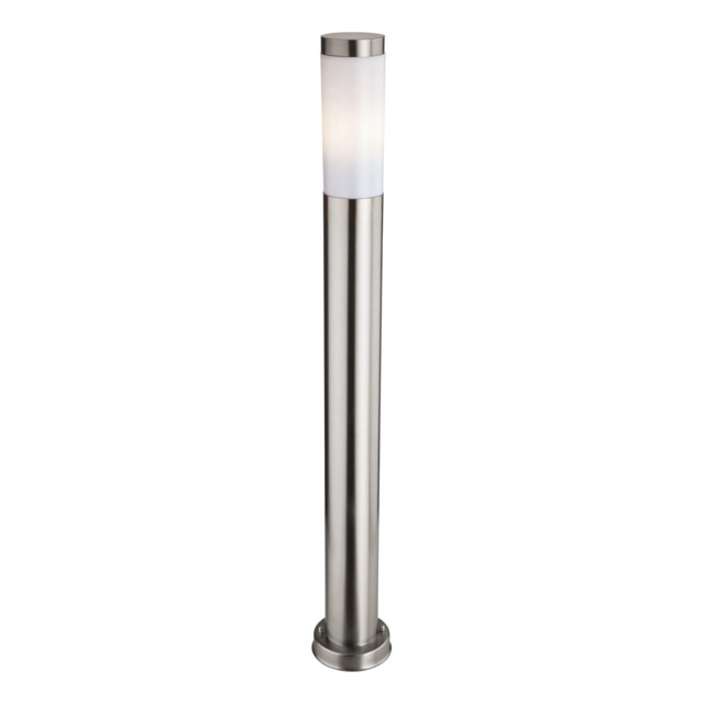 Plaza 1 Light Tall Bollard Post Stainless Steel IP44, E27