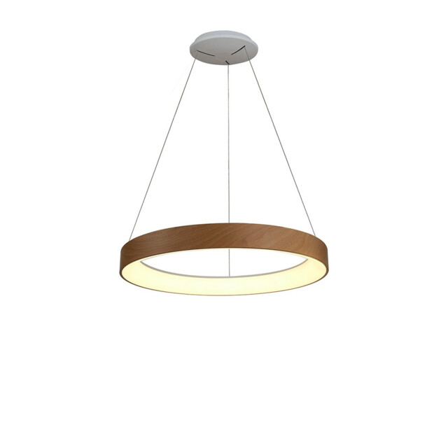 Niseko II Ring Pendant 50cm 40W LED, 2700K-5000K Tuneable, 2950lm, Remote Control & APP, Wood, 3yrs Warranty - image 1