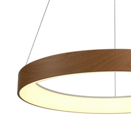 Niseko II Ring Pendant 50cm 40W LED, 2700K-5000K Tuneable, 2950lm, Remote Control & APP, Wood, 3yrs Warranty - thumbnail 5