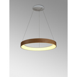 Niseko II Ring Pendant 50cm 40W LED, 2700K-5000K Tuneable, 2950lm, Remote Control & APP, Wood, 3yrs Warranty - thumbnail 2