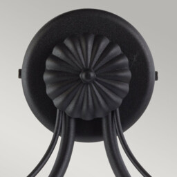 Chartwell 2 Light Indoor Candle Wall Light Black, E14 - thumbnail 2