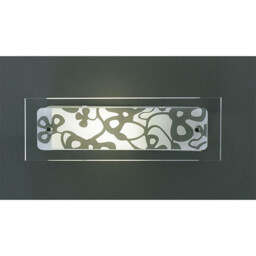 Euphoria Wall Lamp 1 Light L1/SGU10 Small Bar, Polished Chrome/Opal White Glass - thumbnail 2