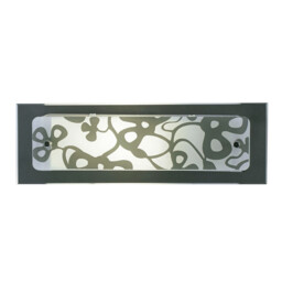 Euphoria Wall Lamp 1 Light L1/SGU10 Small Bar, Polished Chrome/Opal White Glass - thumbnail 1