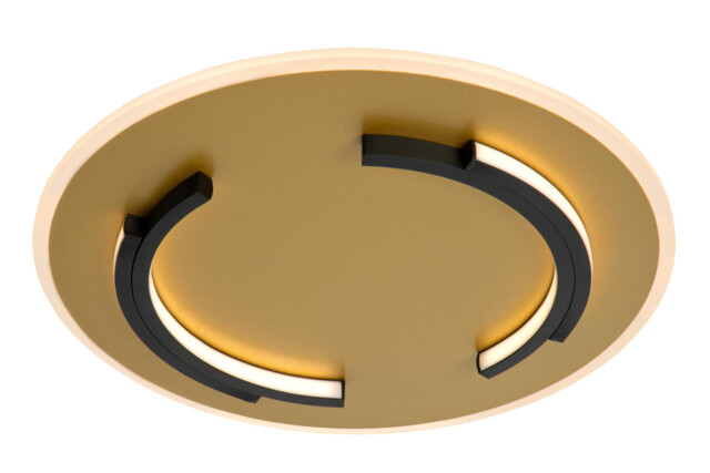 Lucide ANDREAS - Flush ceiling light - 39,6 cm - LED - 1x30W 2700K - Matt Gold / Brass - image 1