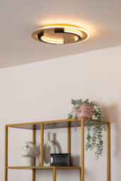 Lucide ANDREAS - Flush ceiling light - 39,6 cm - LED - 1x30W 2700K - Matt Gold / Brass - thumbnail 5