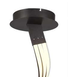 Nur XL Semi Flush Ceiling 80W LED 2800K, 6200lm, Dimmable Frosted Acrylic, Brown Oxide - thumbnail 3