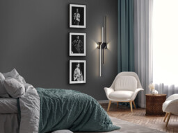 ZigZag Integrated LED Wall Lamp Black 4 Light 3000K - thumbnail 2