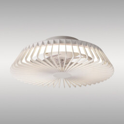 Himalaya Mini 53cm 70W LED Round Ceiling Light With 30W DC Reversible Fan, 2700-5000K CCT White, White, 3yrs Warranty - thumbnail 2