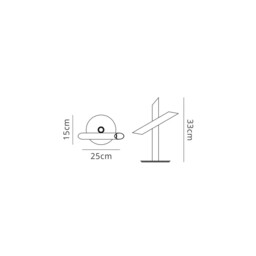 Take Blanco Table Lamp 9W LED 3000K, 800lm, White, 3yrs Warranty - thumbnail 3