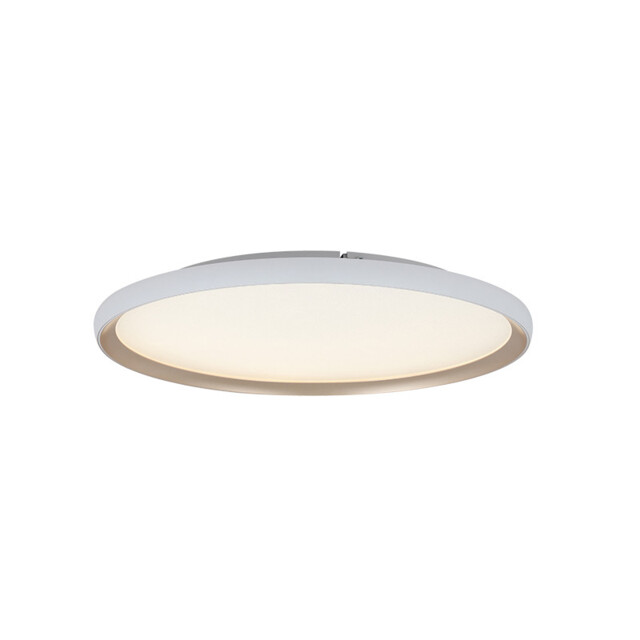 Valora 58.5cm Flush Ceiling Light White Matt-Gold LED 2700-3000-4000K Dimmable - image 1