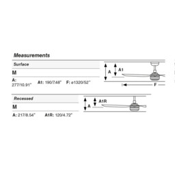 Punt Recessed 132cm LED Ceiling Fan Matt Black, Walnut Blades CCT - thumbnail 2