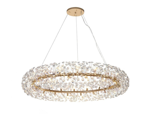 Salisbury Pendant 36 Light G9 French Gold, Crystal, Item Weight:19.4kg - image 1