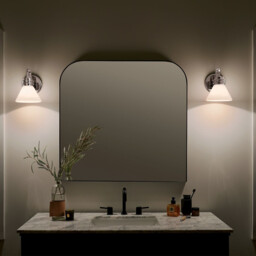Kichler Farum Bathroom Wall Lamp Classic Polished Chrome 3000K IP44 1x G9 - thumbnail 5