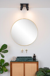 Taylor Modern Ceiling Spotlight Bathroom - LED Dim to warm - GU10 - 4x5W 2200K/3000K - IP44 - Black - thumbnail 5