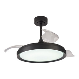 Mistral 50W LED Dimmable Ceiling Light With Built-In 30W DC Fan, 2700-5000K Remote Control, 3200lm, Black, 5yrs Warranty - thumbnail 1