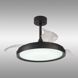 Mistral 50W LED Dimmable Ceiling Light With Built-In 30W DC Fan, 2700-5000K Remote Control, 3200lm, Black, 5yrs Warranty - thumbnail 2
