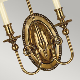 Cambridge 2 Light Wall Light Burnished Brass - thumbnail 2