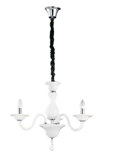 SOFFIO 3 Light Chandeliers White 66x50cm