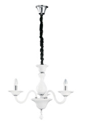 SOFFIO 3 Light Chandeliers White 66x50cm