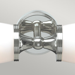 Eliot 2 Light Bathroom Twin Wall Light Polished Chrome IP44, G9 - thumbnail 2