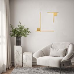 Orya 50cm Integrated Led Wall Lamp Gold Matt LED 3000K Dimmable - thumbnail 2