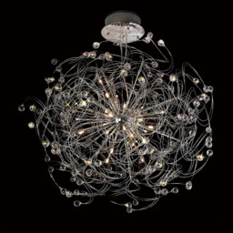 Messe Pendant 24 Light G4 Polished Chrome/Crystal, NOT LED/CFL Compatible Item Weight: 15.3kg - thumbnail 2
