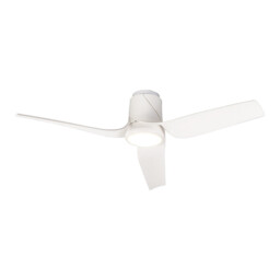 Ushuaia 30W LED Dimmable Ceiling Light With Built-In 35W DC Fan, 2700-5000K Remote & APP Control, 2400lm, White, 5yrs Warranty - thumbnail 1