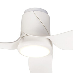 Ushuaia 30W LED Dimmable Ceiling Light With Built-In 35W DC Fan, 2700-5000K Remote & APP Control, 2400lm, White, 5yrs Warranty - thumbnail 3