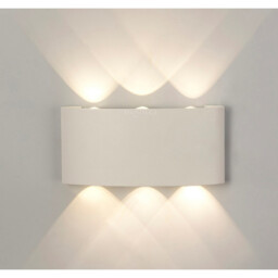 Arcs Wall Lamp, 8W LED, 3000K, 830lm, IP54, Sand White, 3yrs Warranty - thumbnail 3