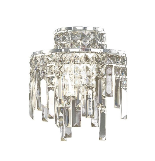 Maddison Wall Lamp 2 Light Polished Chrome, Crystal - image 1