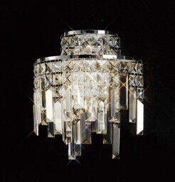 Maddison Wall Lamp 2 Light Polished Chrome, Crystal - thumbnail 2