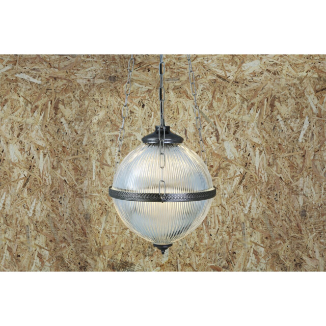 Blaenau Globe Pendant, Antique Silver - image 1