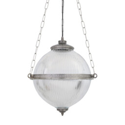 Blaenau Globe Pendant, Antique Silver - thumbnail 2