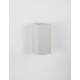 Fuento 2 Light Outdoor Up Down Wall Lamp White Sandstone Glass LED GU10 2x7W IP65 - thumbnail 3