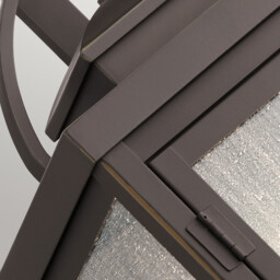 Kichler Carlson Outdoor Wall Lantern Rubbed Bronze, IP44 - thumbnail 3