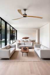 Kauai Designer Brown 3 Blade Ceiling Fan - thumbnail 2