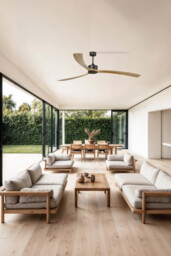 Kauai Designer Brown 3 Blade Ceiling Fan - thumbnail 3